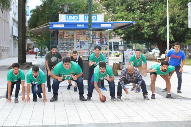 En posición. Parte del plantel