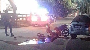 Colón: un motociclista sufrió lesiones graves en un accidente