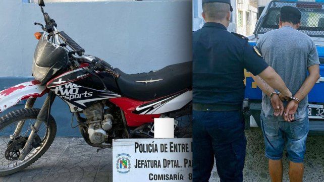 El joven robó la moto en la zona oeste de Paraná y atravesó casi toda la ciudad.