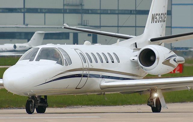 Un Cessna 560 Citation V como el que cayó en Virginia.
