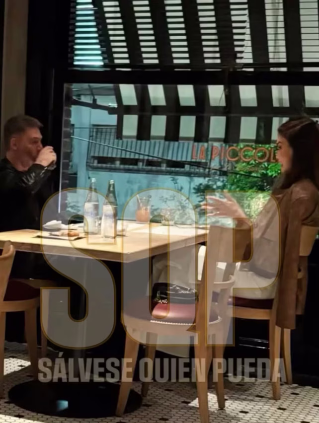 Adrián Suar y Rocío Robles, juntos cenando en Palermo.