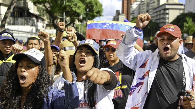 Las manifestaciones contra la detención de Maduro se concentraron en Caracas.