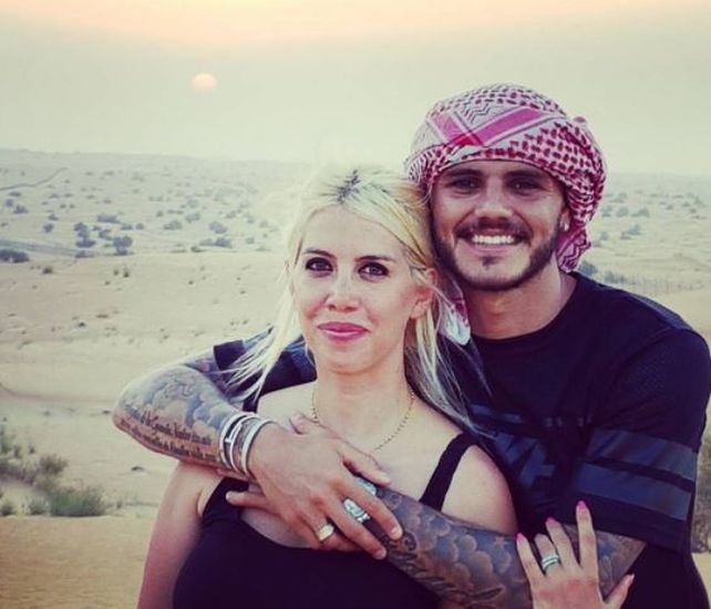 Las románticas postales de Wanda y Mauro Icardi que pasaron la noche en el desierto