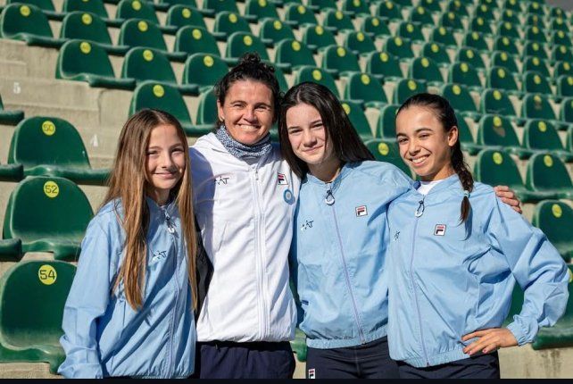 Uviedo y Tion ya formaron parte del equipo argentino de tenis en el Sudamericano sub-12 en Chile.