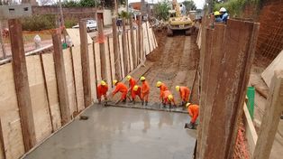 Ya se ejecutó el 60% de la obra de entubado del colector principal El Sable en Santa Fe