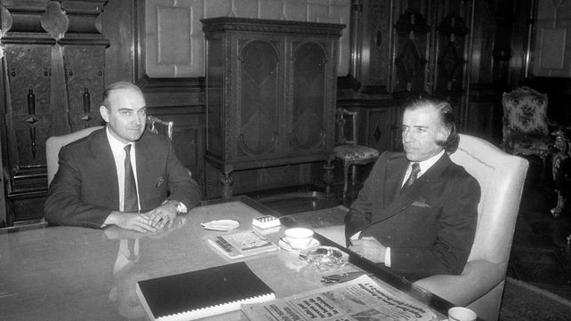Domingo Cavallo, ministro de Economía de Carlos Menem.