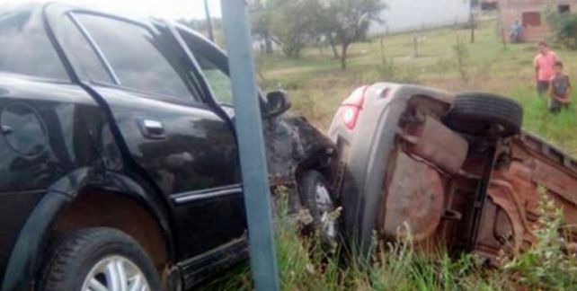 Cruzó la ruta y generó un violentísimo choque