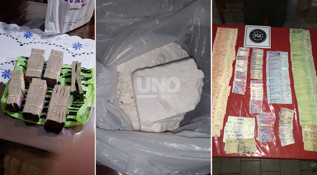 Los elementos secuestrados durante los allanamientos.