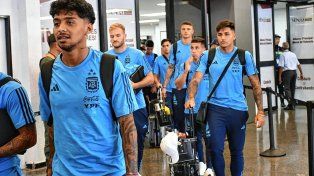 La Selección Argentina Sub 23 ya está en Venezuela.
