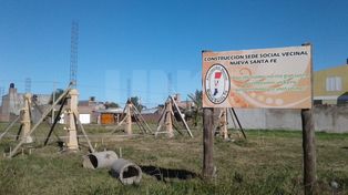 Empieza la construcción de la sede de la vecinal Nueva Santa Fe