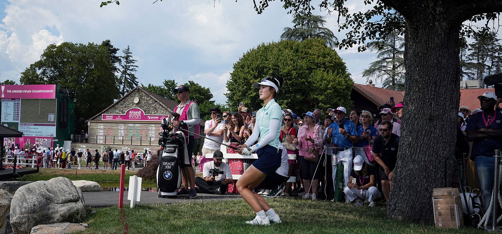 Grace Kim, de Australia, juega en el hoyo 18 camino a ganar el torneo de golf femenino del Campeonato Evian, en Evian, este de Francia, el domingo 13 de julio de 2025. (Foto AP/Laurent Cipriani, archivo) Grace Kim, de Australia, juega en el hoyo 18 camino a ganar el torneo de golf femenino del Campeonato Evian, en Evian, este de Francia, el domingo 13 de julio de 2025. (Foto AP/Laurent Cipriani, archivo)