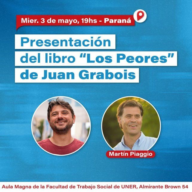 Juan Grabois En Paraná: Presenta El Libro Los Peores