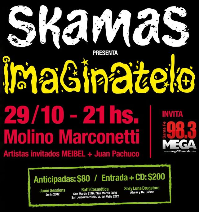 Diario UNO te invita a ver a SKAMAS que presenta Imaginatelo en el festejo de sus diez años!