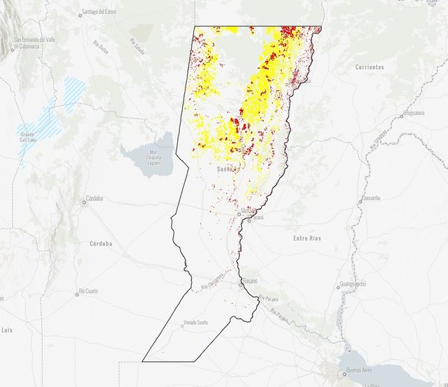 Las áreas protegidas de Santa Fe, según el Ordenamiento Territorial de Bosques Nativos. (Fuente: Fundación Vida Silvestre)