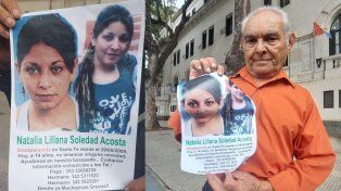 A 14 años de la desaparición de Natalia Acosta, su familia vuelve a manifestarse frente a Tribunales