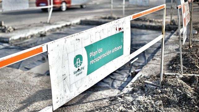Trabajos de bacheo en la ciudad de Santa Fe