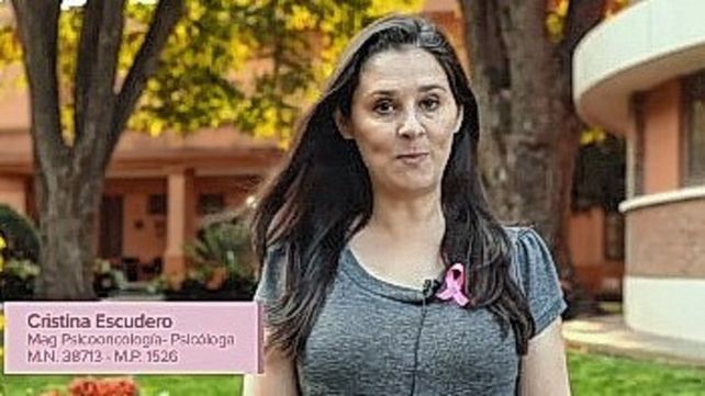 Especialista. La psicóloga Cristina Escudero es Magister en Psicooncología y trabaja en el equipo de atencion del Sanatorio Adventista del Plata.