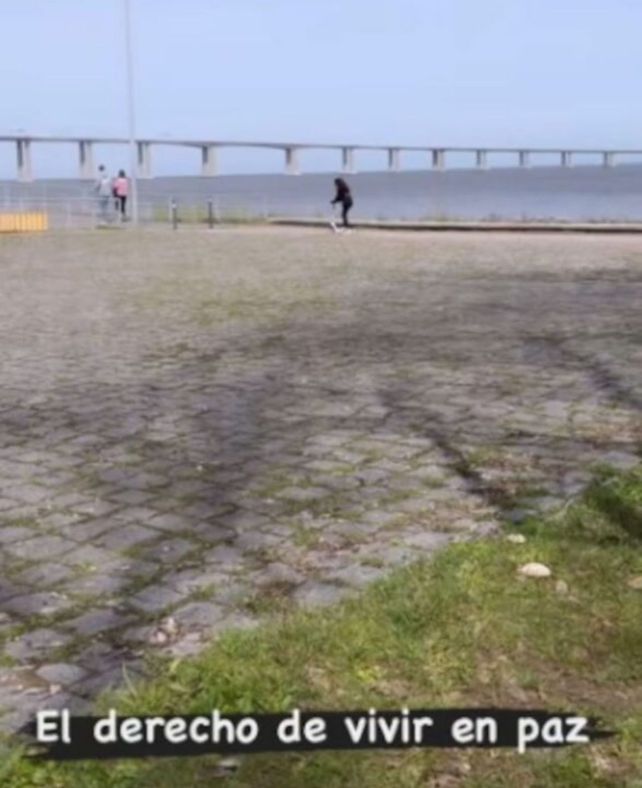 El posteo de la mujer de Di María resaltando la paz en Portugal.