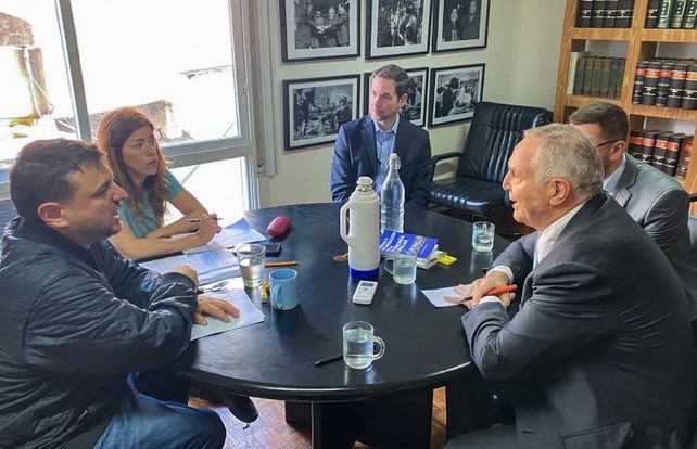 Juan Grabois recibió en su oficina a Marc Stanley.