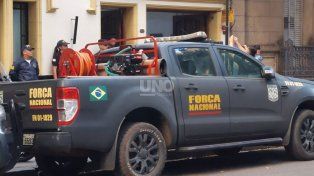 Fuerzas policiales de Brasil en Santa Fe&nbsp;