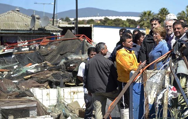 Bachelet. La presidenta recorrió ayer la norteña región de Coquimbo