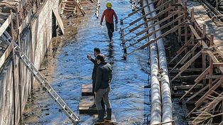 Avances en la obra integral de calle Gálvez
