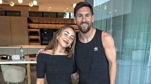 Lionel Messi pasó un grato momento en Rosario