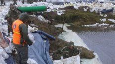 Desde la provincia aseguran que se desarrollaron numerosas acciones para mitigar el avance de la laguna. Desde la provincia aseguran que se desarrollaron numerosas acciones para mitigar el avance de la laguna.