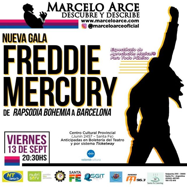 Marcelo Arce presenta una nueva gala de Freddie Mercury