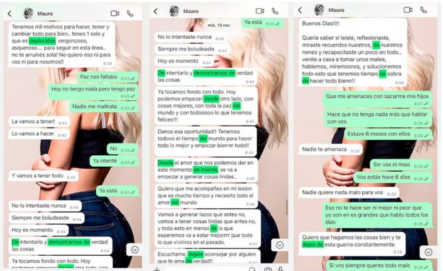 Los chats con Mauro Icardi que Wanda Nara expuso en redes y generaron controversia