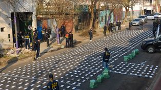 Los más de 1500 kilos de cocaína encontrados en un galpón de Empalme Graneros en agosto del año pasado, gestionado por una organización colombiana.&nbsp;