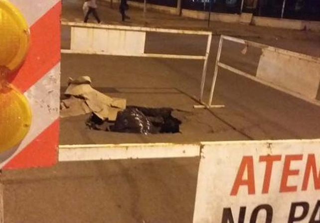 El hundimiento/ gentileza @Veroensinas.