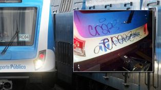 Un grafitero dañó un tren nuevo a cuatro horas de inaugurado