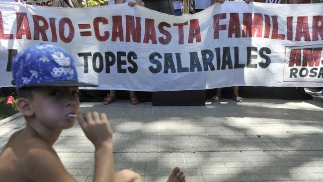 Una de las marchas de estatales realizadas el año pasado.&nbsp;