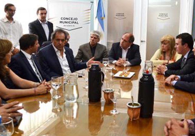 Los Concejales de la ciudad recibieron a Daniel Scioli