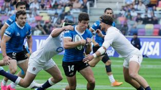Los Pumas jugaron con la camiseta de la selección del 86 pero perdieron con Inglaterra en polémico final
