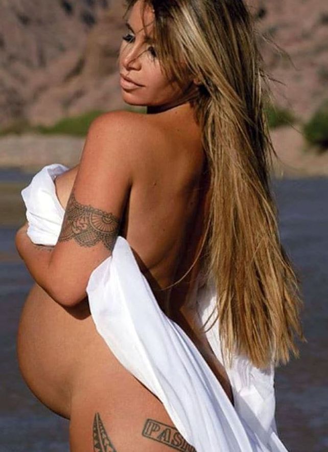 El desnudo total de Florencia Peña a menos de un mes de dar a luz a su tercer hijo