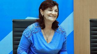Kely Olmos. La ministra de Trabajo de la Nación defendió el derecho de huelga de los trabajadores.