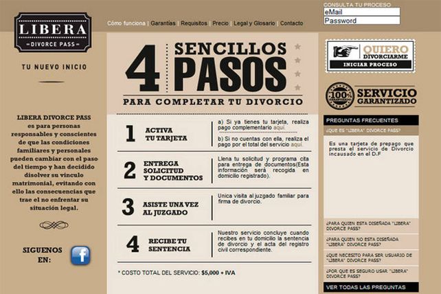Divorcios ultra express con una tarjeta prepaga en la ciudad de México