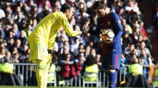 Leo Messi y Keylor Navas, frente a frente, por la liga de España.