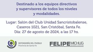 El Senador Michlig anunció la realización de un nuevo encuentro de capacitación docente en la ciudad de San Cristóbal