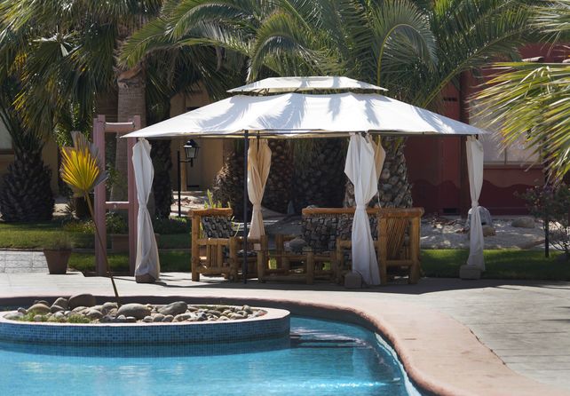 Para un momento de rélax, los sillones en el patio son un lugar ideal.