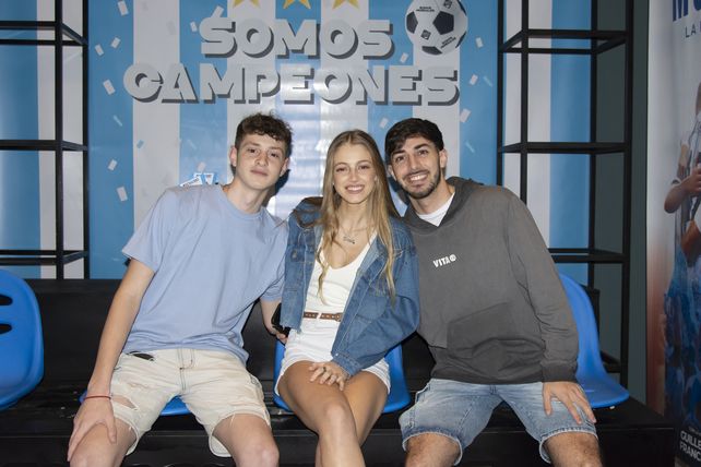 Facundo y Camila Belardinelli y Alejo Paoloni