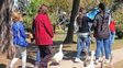 La mañana. Del domingo invitó a celebrar a la Virgen con una procesión que partió desde la ermita ubicada en el predio del Parque Gazzano.