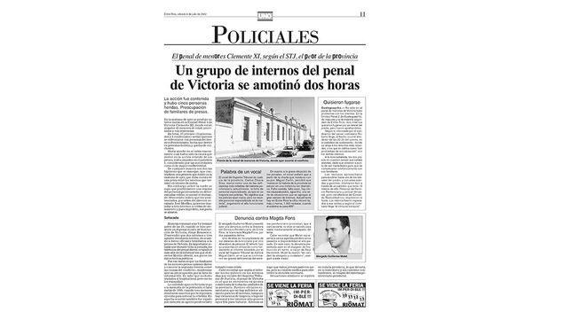 El penal de Victoria repite su historia: una emboscada dejó cinco muertos