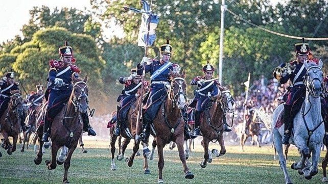 En San Lorenzo este sábado se hará una nueva recreación de la carga de la caballería.
