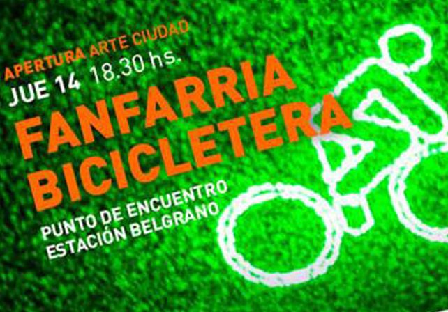 Arte Ciudad: con una fanfarria bicicletera y la Urraka, esta tarde comienza la fiesta