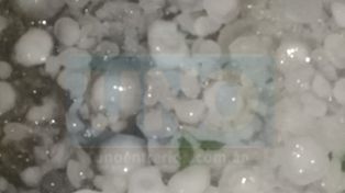 Otra vez cayó granizo en varias zonas de Entre Ríos.&nbsp;