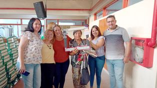 La profesora Hilda Alfaro, de Nogoyá.