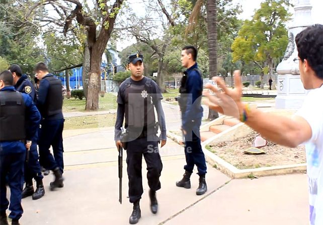El lunes 21 de julio de 2014 se registraron incidentes entre fuerzas policiales